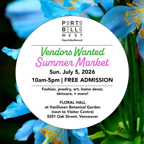 VanDusen Summer Market 2026-Vendor Callout #1